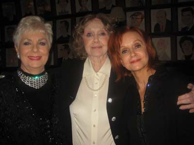 06-11-13 (L-R) Shirley Jones. Charlotte Moore. Swoosie Kurtz at the 25th Anniversary Gala of the Irish Repertory Theatre at Sardi's. 234 West 44th St. Monday night. 06-10-13