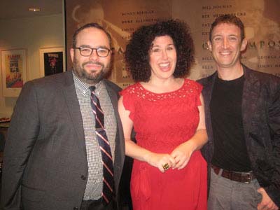 06-19-12 The three 22nd Annual Kleban Prize Winners (L-R) Matt Schatz. Marcy Heisler. Andrew Gerle at a ceremony at ASCAP. 1 Lincoln Plaza. Monday evening 06-18-12