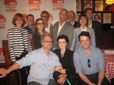 06-20-12 Cast and creative team of "Tribes" which won the Best Play Award at the 2nd Annual Off Broadway Alliance Awards at Sardi's. 234 West 44th St. Tuesday afternoon 06-19-12