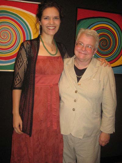 06-22-12 Honoree Erika Sheffer (L) and Paula Vogel at the 5th Annual Emerging Artists Luncheon of the Paul Vogel Playwriting Award at the National Arts Club. 15 Gramercy Park South. Thursday afternoon 06-21-12