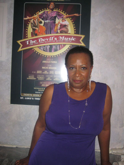 06-23-11 Cast member Miche Braden at the opening night party for "The Devil's Music: The Life & Blues of Bessie Smith" at St. Luke's Theater. 308 West 46th St. Wednesday night 06-22-11