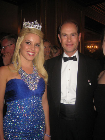 06-24-11 2011 Miss America Teresa Scanlan and HRH The Prince Edward. Earl of Wessex at a Gala Dinner for The Duke of Edinburgh's Imternational Award at The Pierre Hotel. 2 East 61st St. Friday night 06-23-11