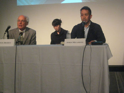 06-23-11 Nigel Redden (L) and Amon Miyamoto at a press conference for "The Temple of the Golden Pavilion" in the Kaplan Penthouse. Lincoln Center. 165 West 65th St.Thursday morning 06-23-11