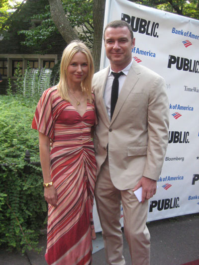 06-21-11 Naomi Watts and Liev Scheiber at "All's Well That Ends Well" at the Delacorte Theatre in Central Park. Monday night 06-20-11