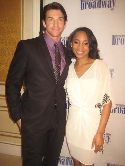 06-24-14 Honorees Andy Karl and Anika Noni Rose received the Inside Broadway 2014 Broadway Beacon Awards at JW Marriott Essex House. 160 Central Park South. Monday night. 06-23-14.  Photo by:  Aubrey Reuben