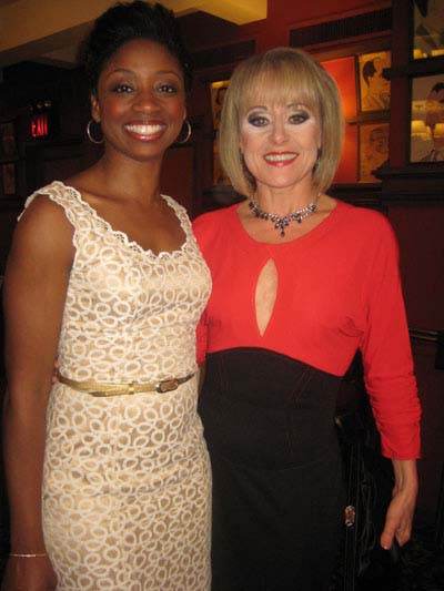 05-25-12 Montego Glover (L) and Tracie Bennett at the Outer Critics Circle 62nd Annual Awards Party at Sardi's .234 West 44th St. Thursday afternoon 05-24-12