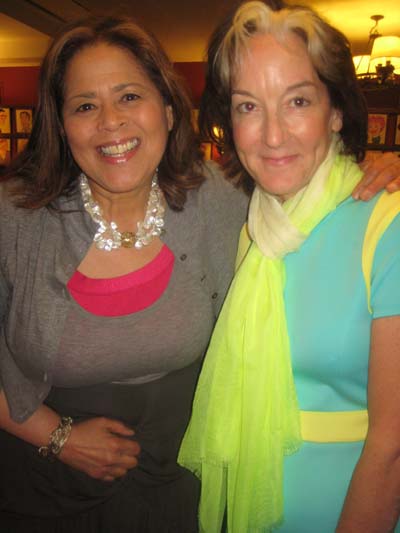 06-046-13 Anna Deavere Smith (L) presented Peggy Eisenhauer with the Ruth Morley Design Award at the League of Professional Theatre Women June Awards Luncheon at Sardi's. 234 West 44th St. Wednesday afternoon 06-05-13