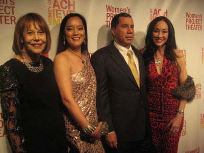 03-06-12 (L-R) Honoree Barbara Goldsmith. Cassandra Seidenfeld Lyster. Former Governor David Paterson. Lucia Hwong Gordon at the Women's Project's 2012 Women of Achievement Awards 27th Annual Gala Celebration at Copacabana. 268 West 47th St. Monday night 03-05-12