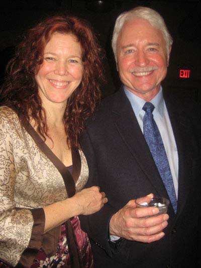 03-19-12 Cast member Kim Martin-Cotten and director J. R. Sullivan at the opening night party for "A Moon for the Misbegotten" in the studio room at City Center. 150 West 56th St. Sunday night 03-18-12