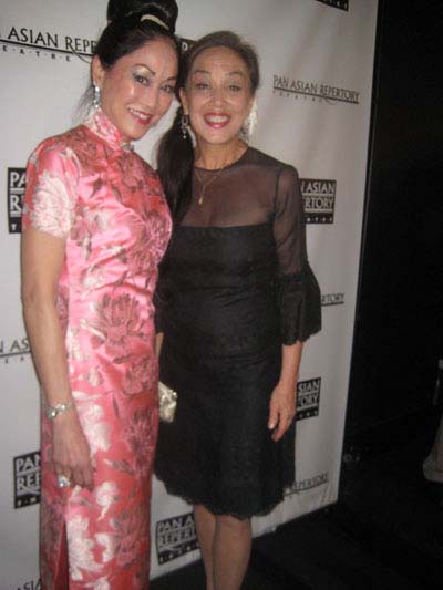 03-20-12 Lucia Hwong Gordon (L) and 7th Lilah Khan Red Socks Award winner Napua Davoy at the Pan Asian Repertory Theatre 35th Anniversary Gala at the Edison Ballroom 240 West 47th St. Monday night 03-19-12