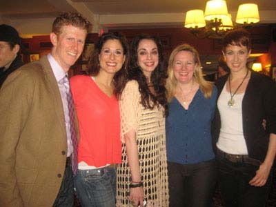 05-10-12 (L-R) Mark Ledbetter. Stephanie J. Block. Jennnifer Savelli. Kathleen Marshall. Kiira Schmidt at Career Transition for Dancers Annual Broadway Dance Community Between-Shows-Get-Together at Sardi's restaurant. 234 West 44th St. Wednesday afternoon 05-09-12