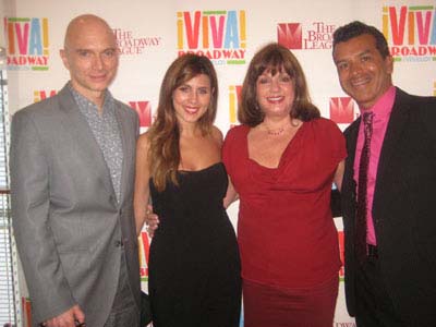 05-12-12 (L-R) Michael Cerveris. Jamie-Lynn Sigler. Charlotte St. Martin. Sergio Trujillo at the launch of "Viva Broadway" at the New York Times Building. 620 Eighth Avenue. Friday afternoon 05-11-12