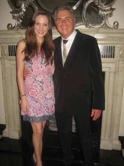 05-16-12 (L-R) Laura Osnes. Steve Tyrell at the opening night of Steve Tyrell "I'll Take Romance" at Cafe Carlyle. 35 East 76th St. Tuesday night 05-15-12