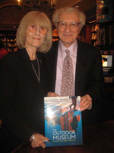 05-16-12 Margery Gray Harnick and Sheldon Harnick with their book "The Outdoor Museum (not your usual images of New York)" at a signing, reception, celebration at RIzzoli. 31 West 57th St. Tuesday night 05-15-12