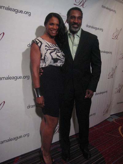 05-19-12 Audra McDonald and Norm Lewis at the 78th Annual Drama League Awards Luncheon at the Marriott Marquis Times Square. 1535 Broadway. Friday morning. 05-18-12