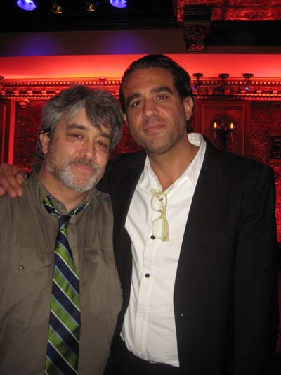 05-20-15 Stephen Adly Guirgis (L) received the Best Play Award from Bobby Cannavale at the New York Drama Critics Circle at Studio 54 Below. 254 West 54th St. Tuesday afternoon. 05-19-15.  Photo by:  Aubrey Reuben