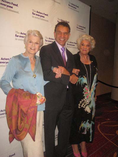 05-22-12 J(L-R) Angela Lansbury. Brian Stokes Mitchell. Tyne Daly at the Actors Fund Gala at the Marriott Marquis. 1535 Broadway. Monday night. 05-21-12