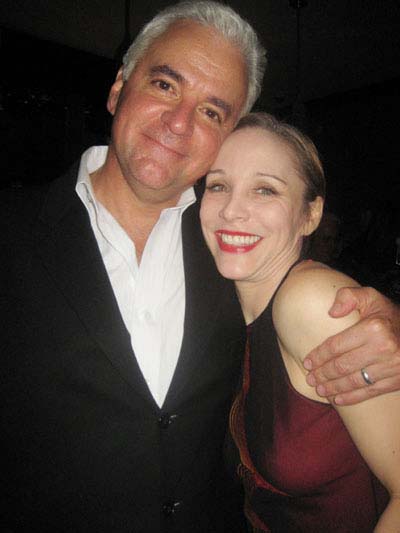 11-15-11 Cast members John O'Hurley and Charlotte d'Amboise at the after-party for the 15th year anniversary of "Chicago" at The Lambs Club. 132 West 44th St. Monday night 11-14-11