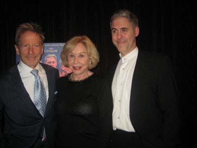 11-21-12 Cast members (L-R) Peter Strauss. Michael Learned Ian Lithgow at the opening night party for "The Outgoing Tide" at Lavo. 39 East 58th St. Tuesday night 11-20-12