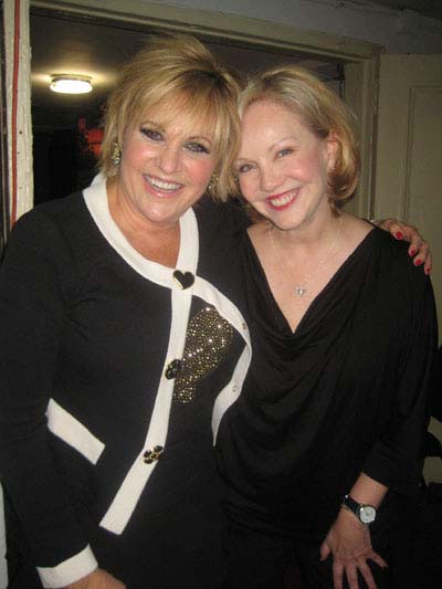 10-29-11 (L-R) Lorna Luft. Susan Stroman backstage after the Town Halls' Seventh Annual Broadway Cabaret Festival "A Tribute to Judy Garland and the Art of American Dance" at Town Hall. 123 West 43rd St. Friday night 10-28-11