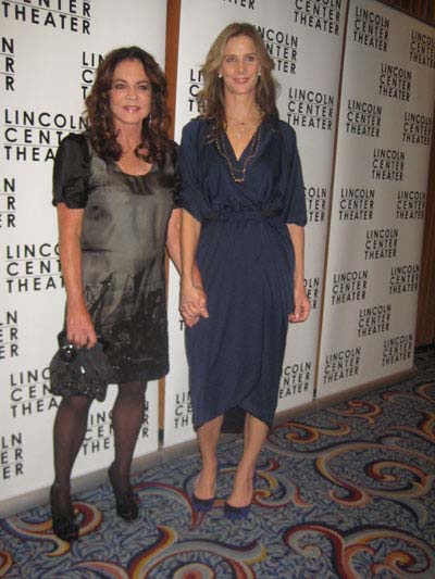 11-04-11 Cast members Stockard Channing (L) and Rachel Griffiths at the opening night party for "Other Desert Cities" at the Marriott Marquis. 1535 Broadway. Thursday night 11-03-11