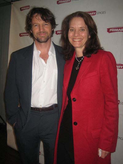 10-10-12 Tim Guinee and playwright Daisy Foote at the opening night party for "Him" in the Volstead. 125 East 54th St. Tuesday night 10-09-12