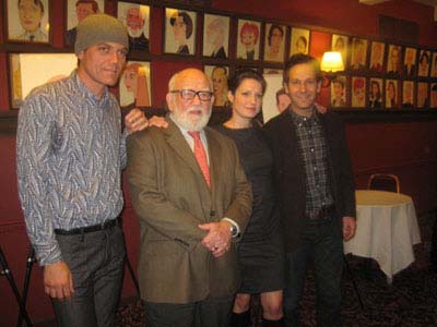 10-05-12 Cast members Michael Shannon.Ed Asner. Kate Arrington. Paul Rudd at the caricatures unveiling for "Grace" at Sardi's. 234 West 44th St. Tuesday afternoon 10-09-12