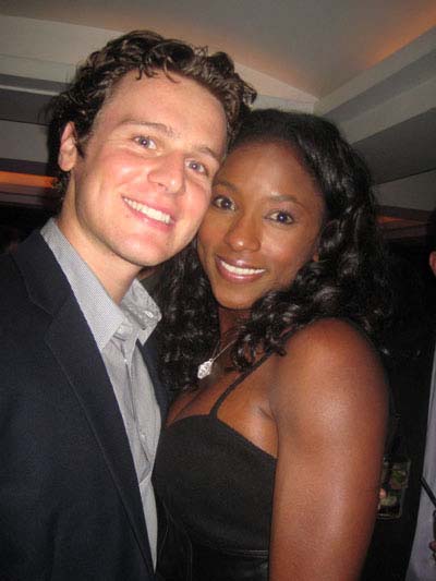 09-29-11 Cast members Jonathan Groff and Rutina Wesley at the opening night party for "The Submission" at 49 Grove. 49 Grove St. Tuesday night 09-27-1