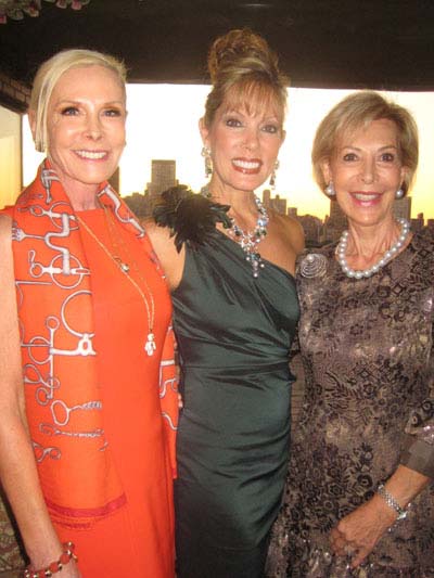 10-06-11 Gala Hosts (L-R) Michelle Herbert. honoree Michele Riggi. Anka K. Palitz at a Pre-Gala Cocktail Reception for Career Transition for Dancers 26th Anniversary Jubilee "A Halloween Thriller" at the home of Anka K. Palitz. 880 Fifth Ave. Wednesday evening 10-05-11