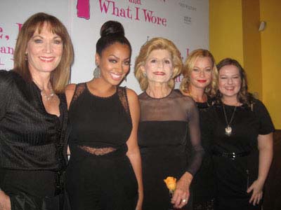 10-07-11 Cast members (L-R) Dee Hoty. La La Anthony. Concetta Tomei. Samantha Mathis. Zuzanna Szadkowski at the new cast party of "Love. Loss. and What I Wore" at B. Smith's Restaurant. 320 West 46th St. Thursday night 10-06-11