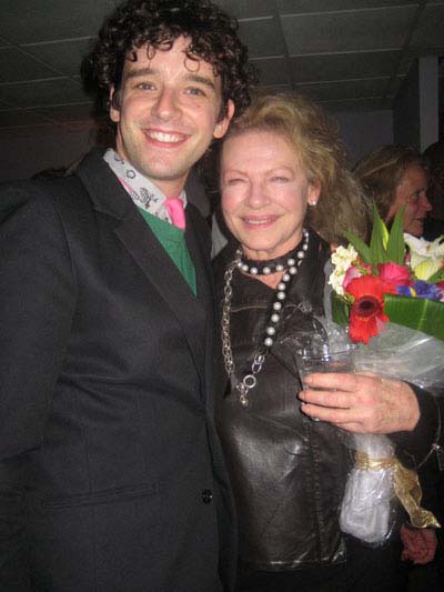 12-05-11 Cast members Michael Urie and Dianne Wiest at the opening night of "The Cherry Orchard" at Pangea Restaurant. 178 2nd Ave. Sunday night 12-04-11