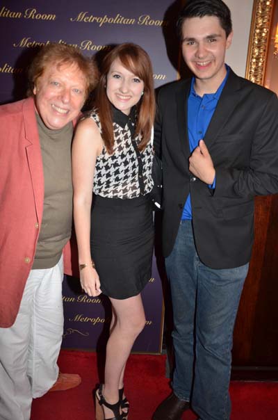 Bob Blume and his talented stars, Jeanette Faye, and Tony Panella.  Photo by:  Rose Billings