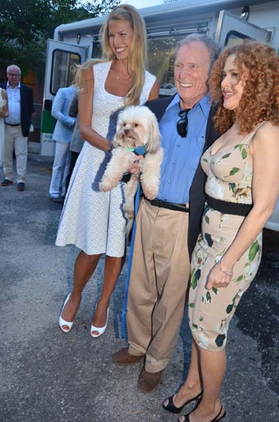 Beth Ostrosky, Dick Cavett and Bernadette .  Photo by:  Rose Billings 