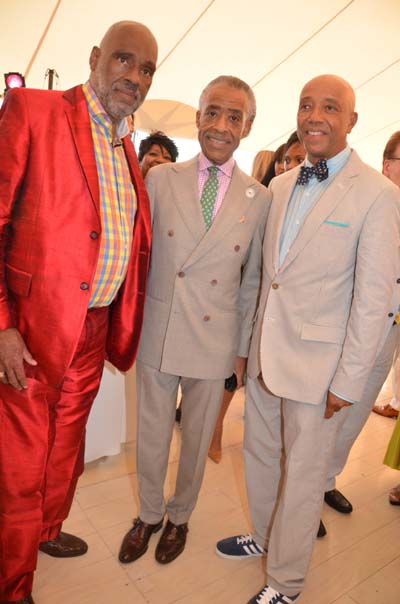 Danny Simmons, Rev. Al Sharpton, and Russell Simmons 