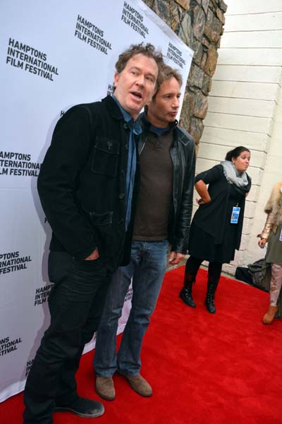 Timothy Hutton and David Duchovny at The World Premiere of Louder Than Words in East Hampton at The UA Theatre Hampton International Film Festival .  photo by:  rose billings