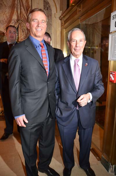 Robert F. Kennedy Jr., and Mayor Michael Bloomberg