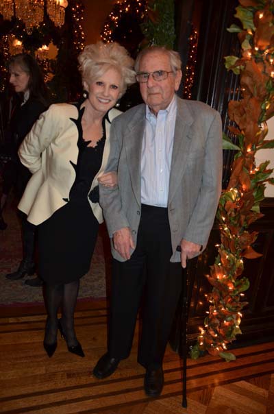 Dianne Bernhard President of The National Arts Club with Alex Rosenberg at The New Year Day Cocktail Party