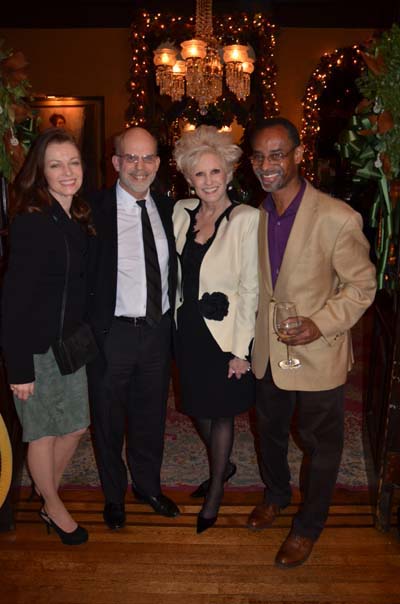 Laurel Kiefer and !Dr Harry Sneady, Dianne Bernhard NAC President with Guy at The National Arts Club for the New Year's Day Party