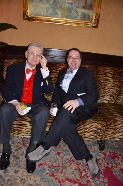 Ted and Gary Shapiro celebrating The New Year at 