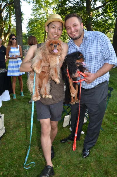 Nori Inoguchi and Cornelia and Christopher Pape with Webster