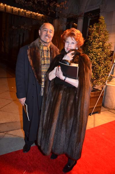  Glorious evening at Daniel on east 65th St NYC Marc Rosen leaving with wife actress Arlene Dahl