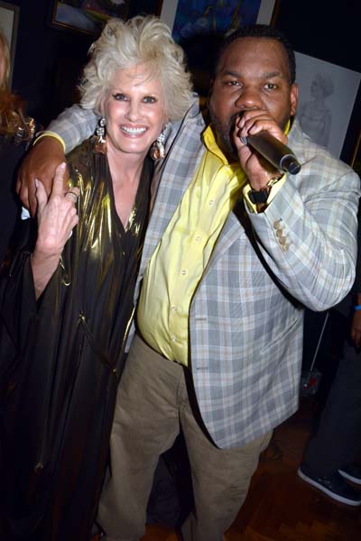 Dianne Bernhard and Raekwon.  photo by:  Rose Billings