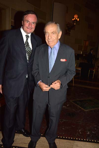 Gerard Mckeon and Morley Safer.  photo by:  rose billings