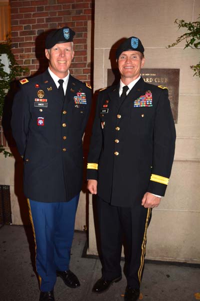 Colonel Paul E. Owens and BG Kent D. Savre Commander.  photo by:  rose billings