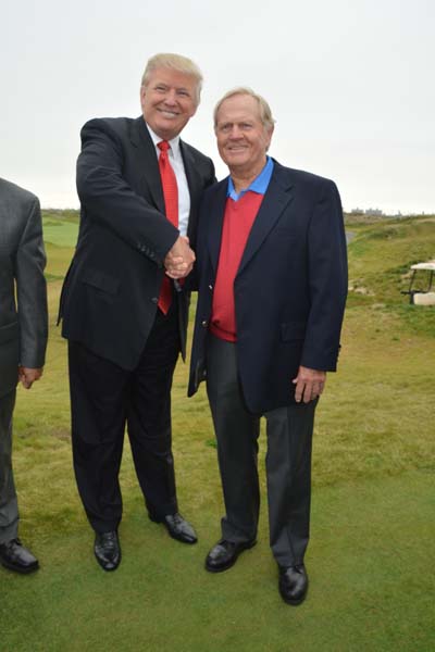 Donald Trump and Jack Nicklaus .  photo by:  rose billings