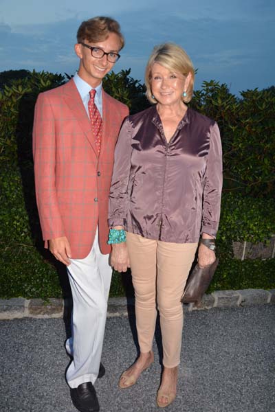 Cole Rumbough and Martha Stewart.  photo by:  rose billings