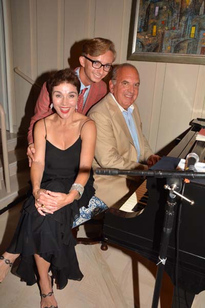 Christine Andreas ,Cole Rumbough and composer Martin Silvestri.  Photo by:  rose billings