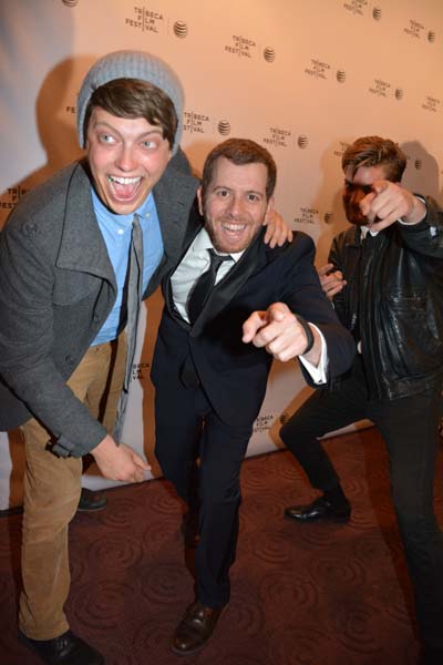 Peter Gilroy,Jordan Rubin, director and Jake Weary.  photo by:  Rose Billings