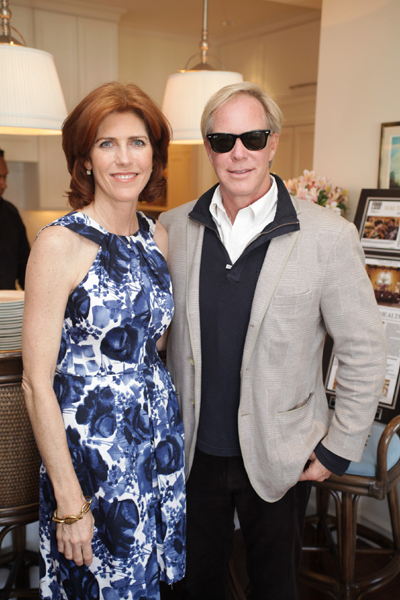 Margie Larkin and Kenn Karakul at "Lunch Before the Luncheon," a pre-event for the Center for Creative Education's Spring Luncheon on March 10, 2011. Photo by:  Lucien Capehart Photography