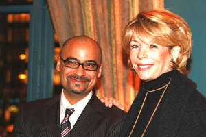 Sargent and Pulitzer Prize winning author Junot Daz with Mercantile Library Center for Fictions Board Chair Betty Kelly Sargent at the 2007 Merc Awards Dinner